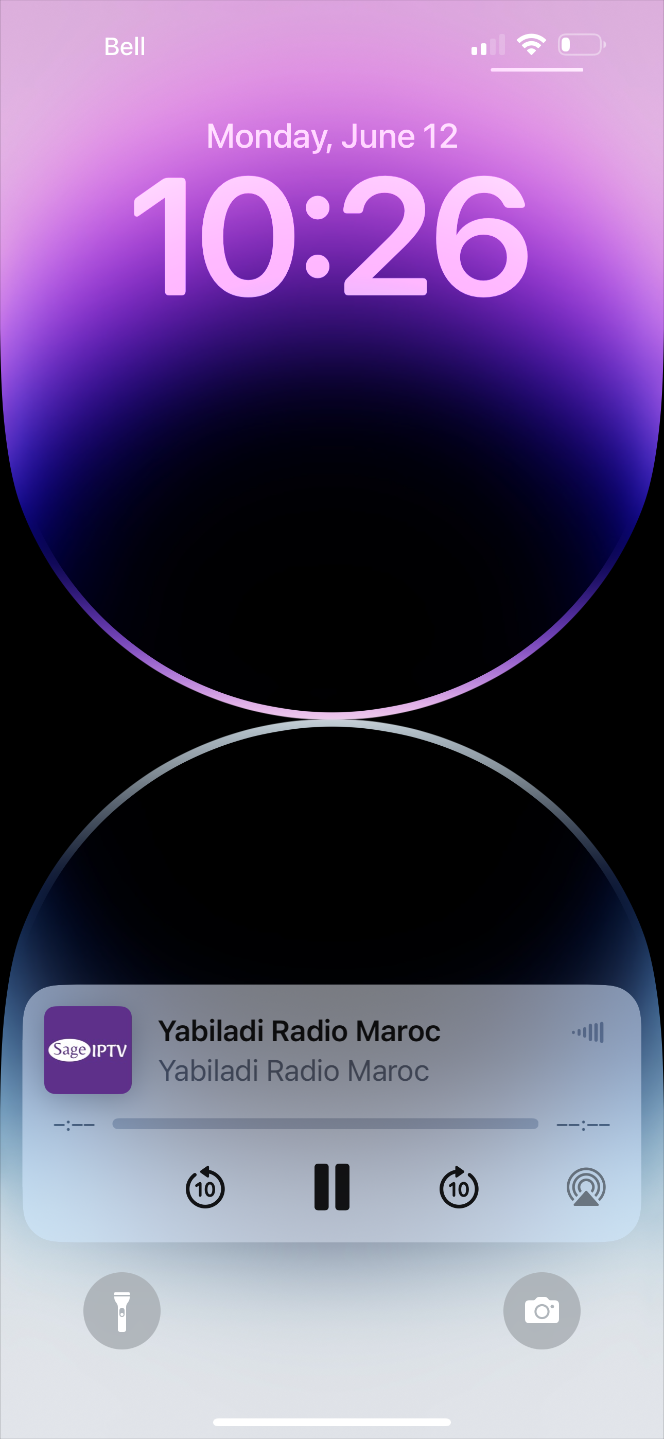 listen to radio when screen is locked